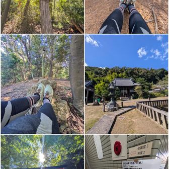 サントリー山。

小倉山。

十方山。コースに戻ります。

観音寺(山崎聖天)。
宝積寺(宝寺)は参詣せず。

稲荷社。

ゴール、大山崎ふるさとセンター。
