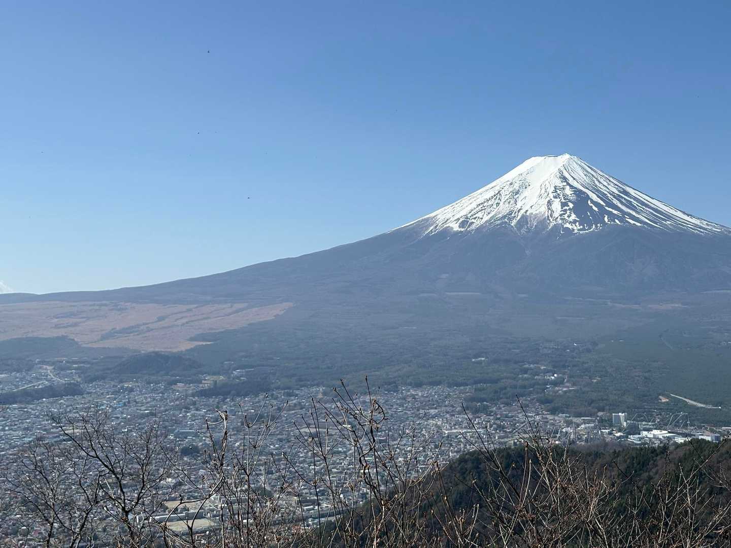 下吉田駅-新倉富⼠浅間神社-新倉山-霜山-天上山-富士見台 縦走コースの写真