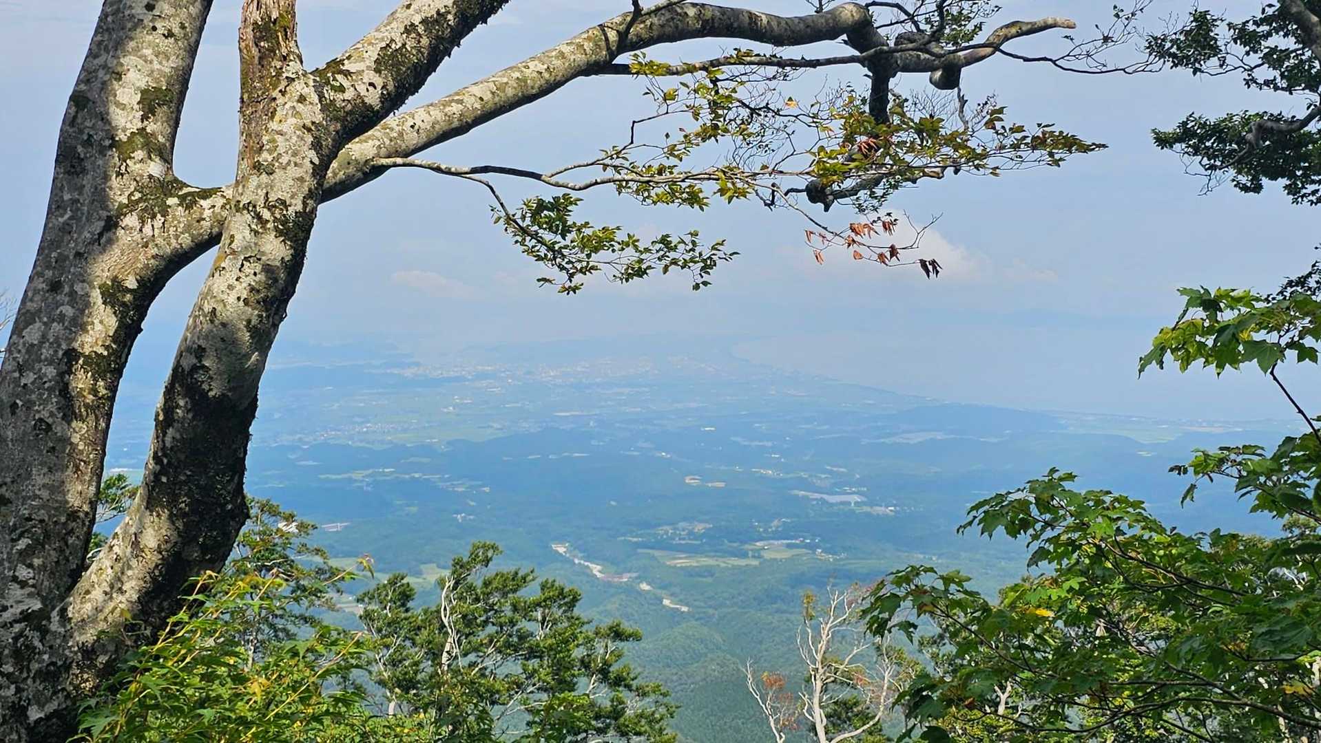 弓ヶ浜半島も微かにみえました