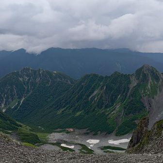 山荘前の見晴し