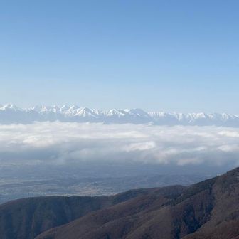 北アルプスの山々