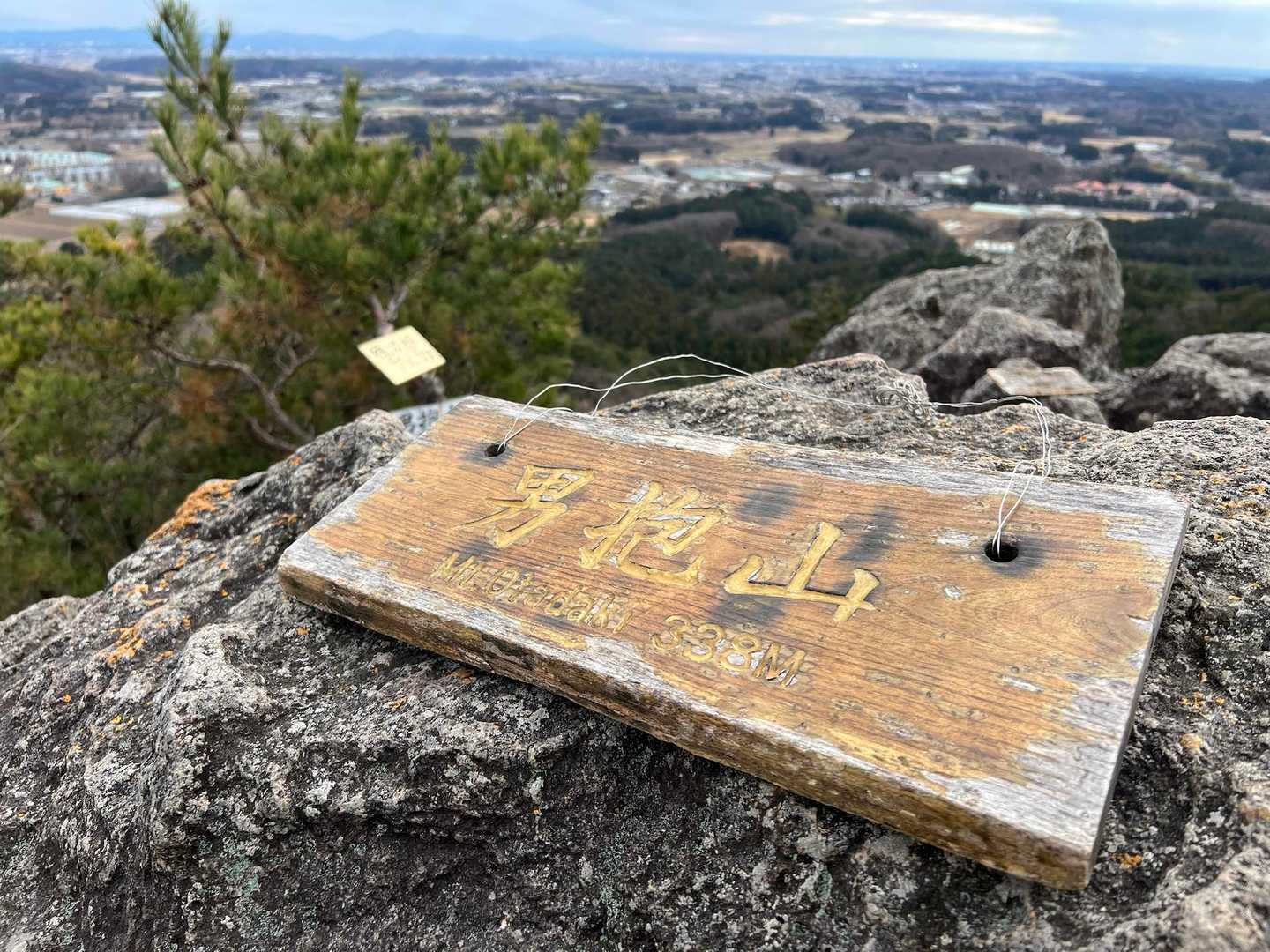 しっかりした山名板
