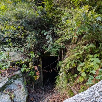 危険な谷を通れないので、谷の下をトンネルで進む
