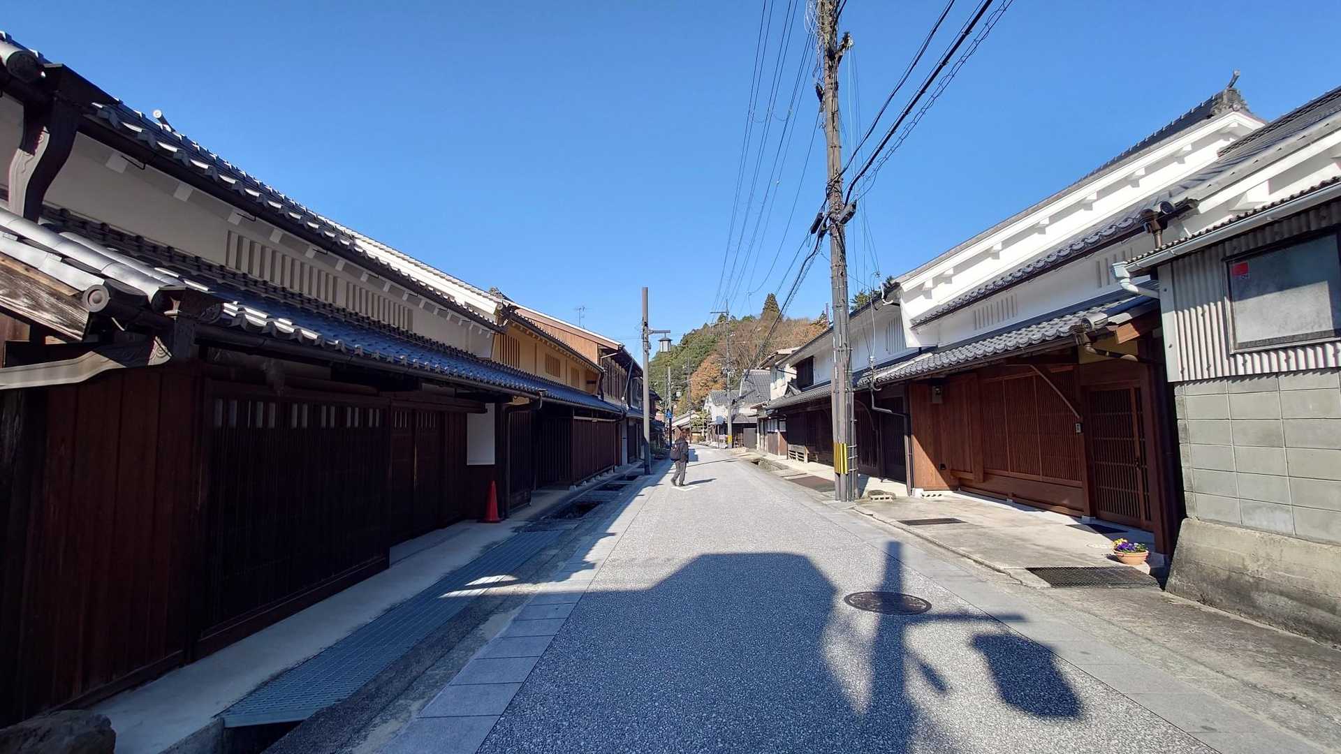 宇陀市の宿場町を通っています。