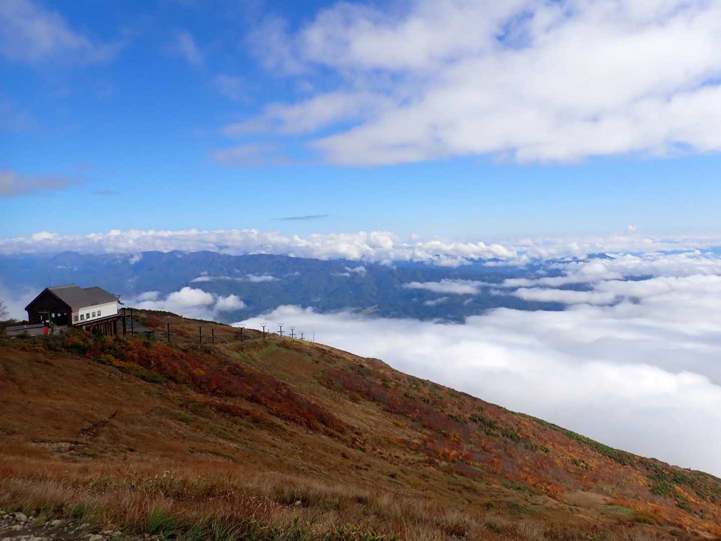 八方山-扇雪渓-丸山ケルン-唐松岳-不帰嶮-天狗の頭-猿倉 縦走コースの写真