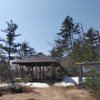 武奈の木平に到着

この少し前からルート脇に雪が登場

ここを越えると
ルート上にも雪が登場