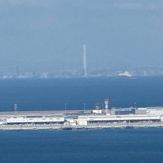 紀泉アルプス・飯盛山・ボンデン山 関空と明石大橋