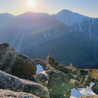 白峰三山も見納め