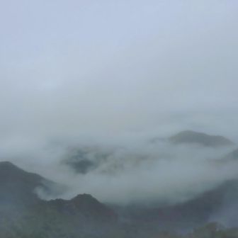一瞬だけビュー
あとはずっとガスや霧雨の中