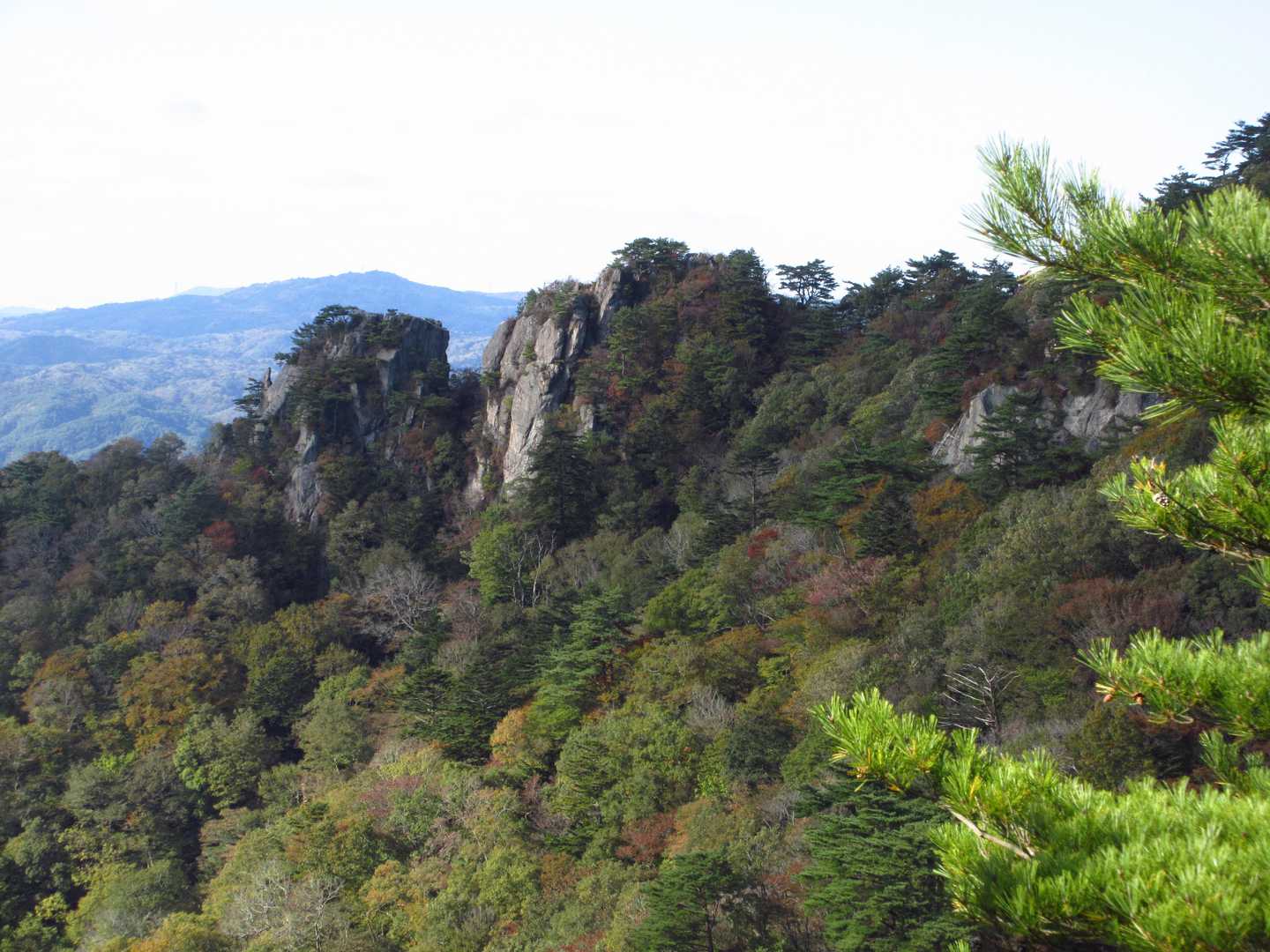 
月山からの男体山・女体山
