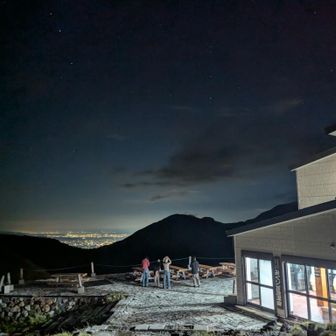3人を撮影してたら流れ星が🌠