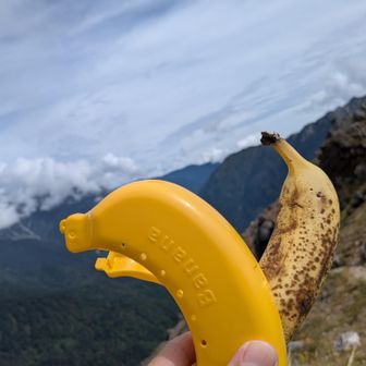 パカっと普通にバナナ🍌