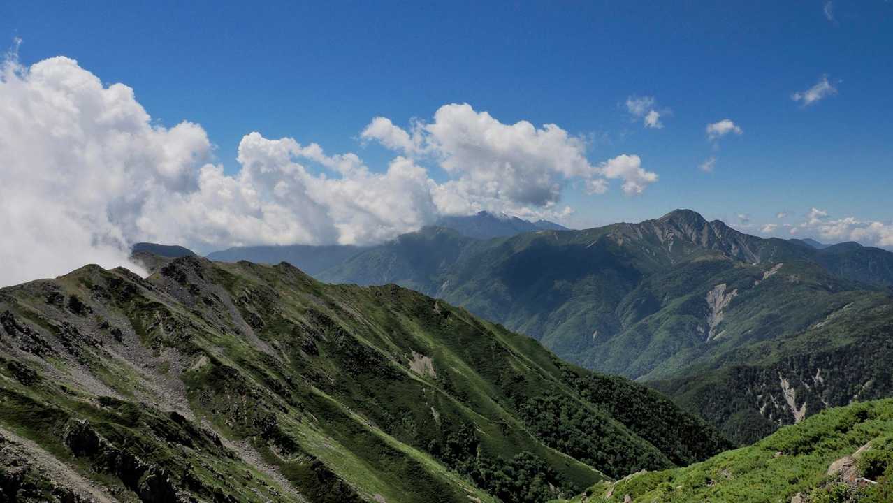 白根三山（北岳・間ノ岳・農鳥岳）、テン泊縦走 の写真 64