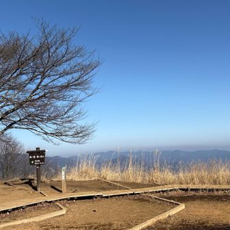 山頂に到着
遠くは霞んで見えません