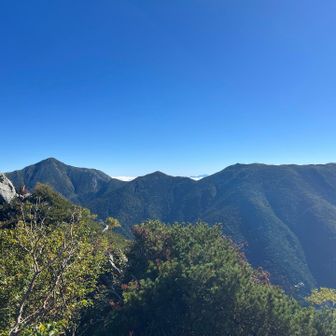 蝶ヶ岳から常念岳