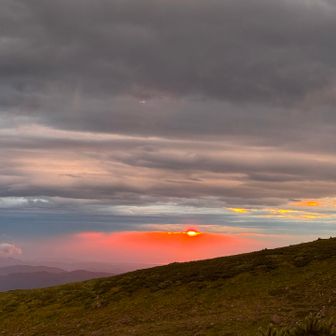 天候悪かったから見れないと思ってたけど、夕焼け見れた🌆