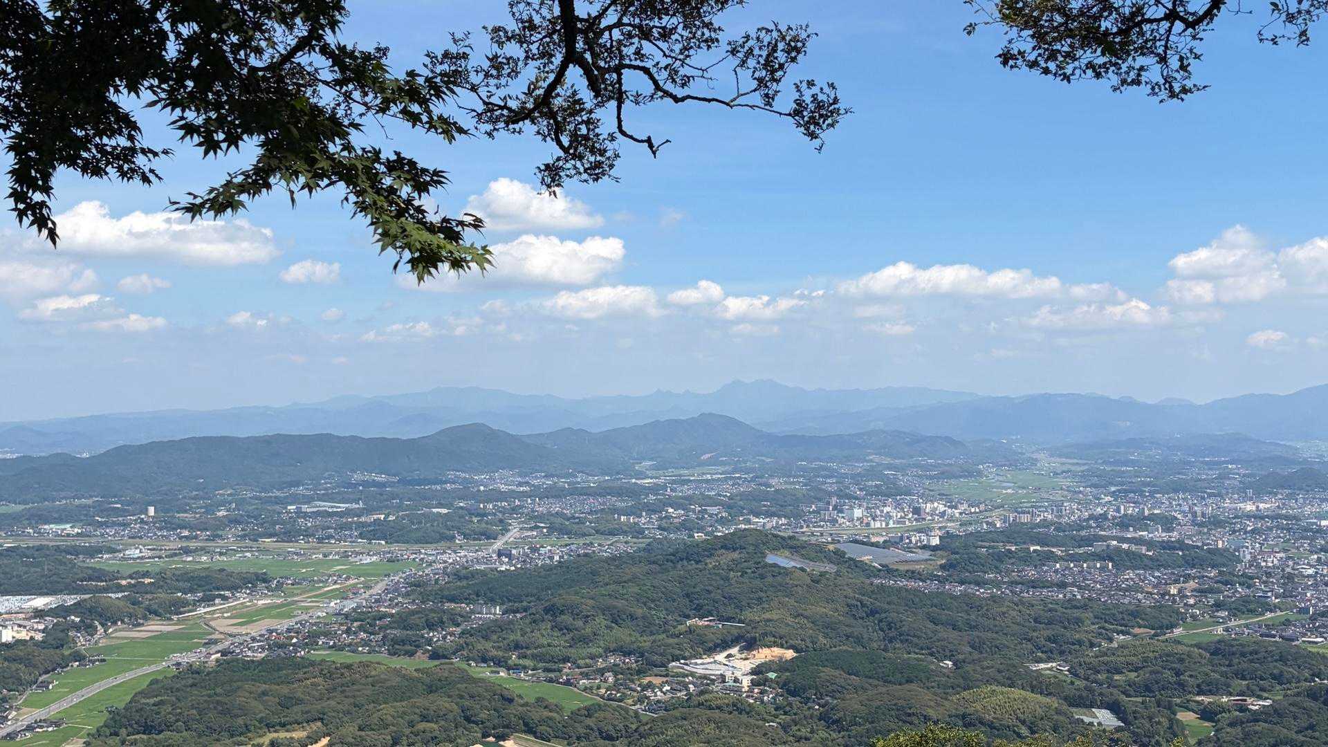 英彦山がよく見える