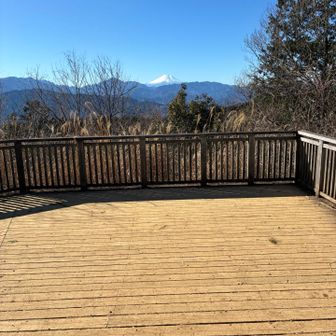 一丁平展望台からも富士山🗻見えて。