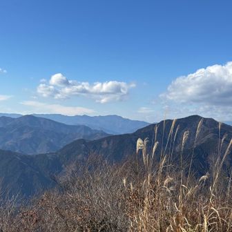 　　　　　　大菩薩嶺↑
三頭山↑                                     御前山↑