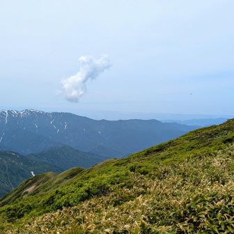佐渡島も見えてるんです