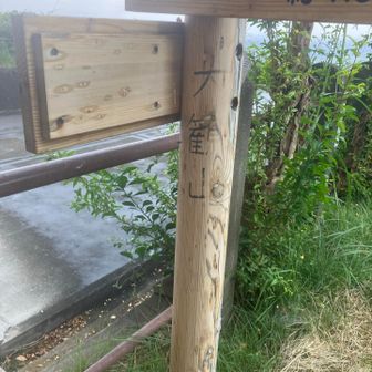大観山
山名書いたものはこれしかないのかな？
この辺のクモが無茶苦茶デカかった