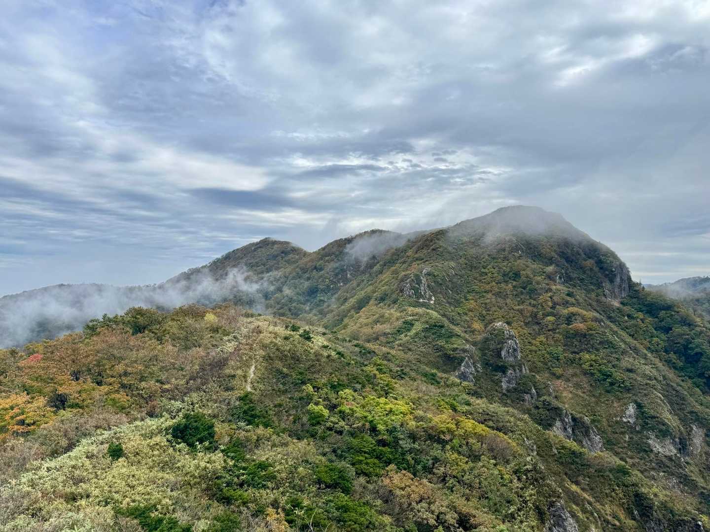 紅葉の稜線　最高でした！