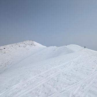 あれが浅草岳。ビクトリーロード