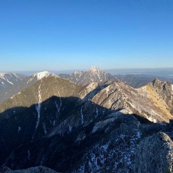 甲斐駒ヶ岳
右にオベリスクも見えてます