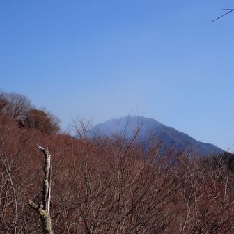 扇山の火災の煙