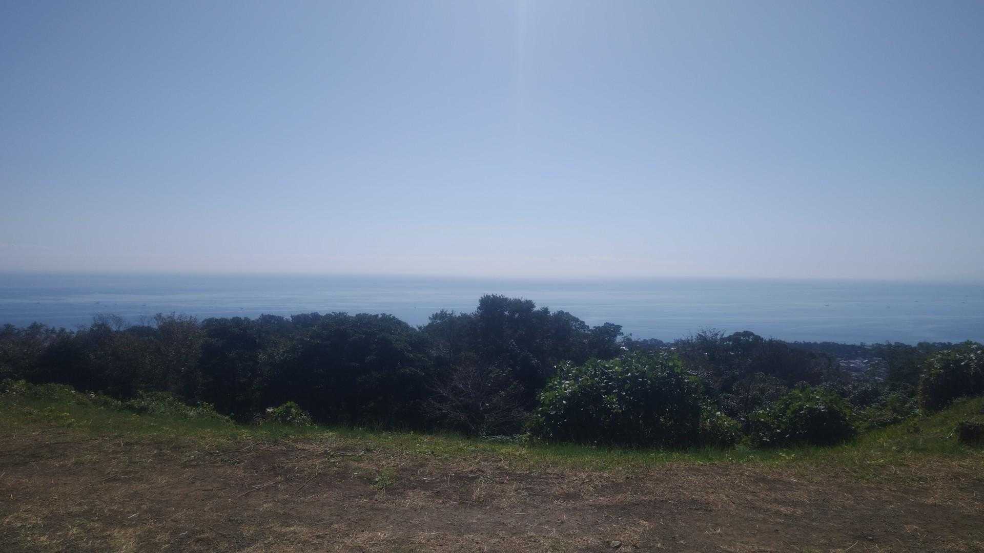 ついに湘南平に到着。そして妻のご機嫌も回復！
