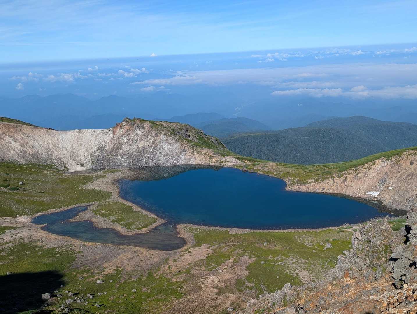 三本滝バス停-乗鞍岳-乗鞍山頂バス停 縦走コースの写真