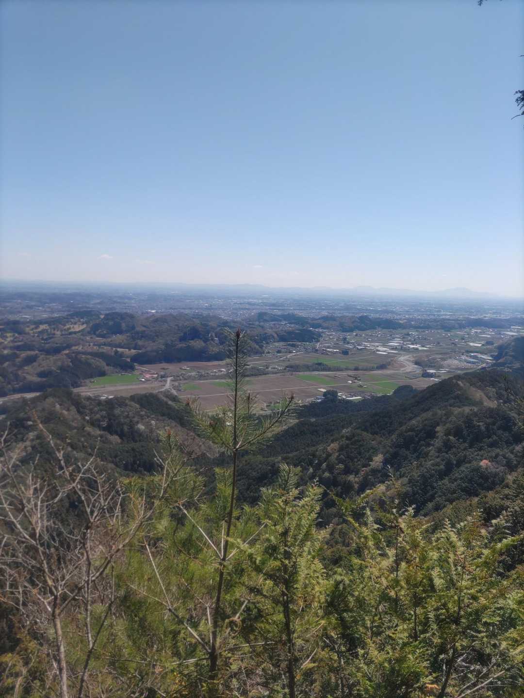 筑波山　肉眼で見えました