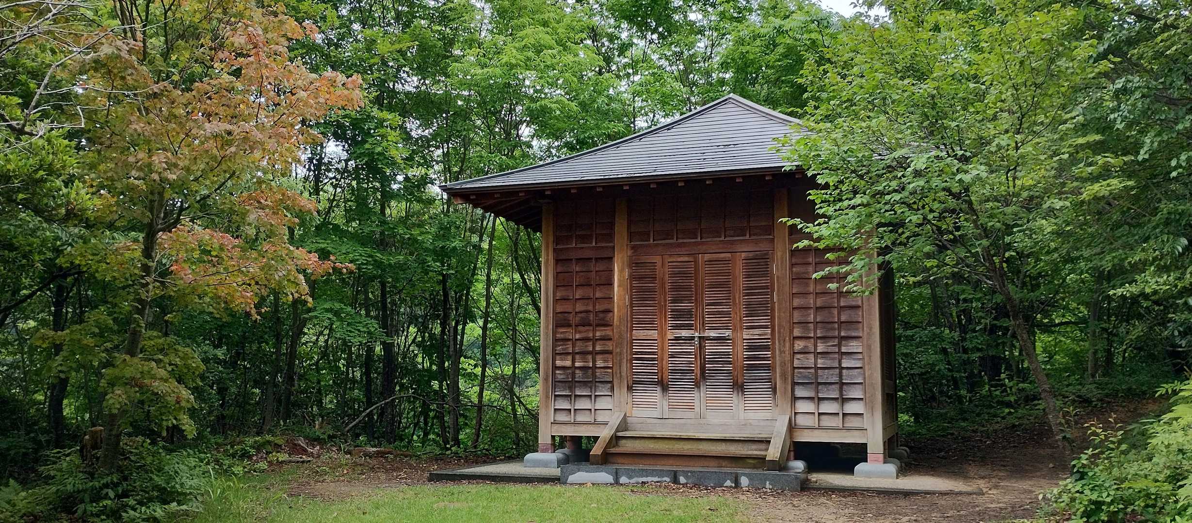 鑓水山観音堂🙏　ここまで急登階段ヒーヒー😫