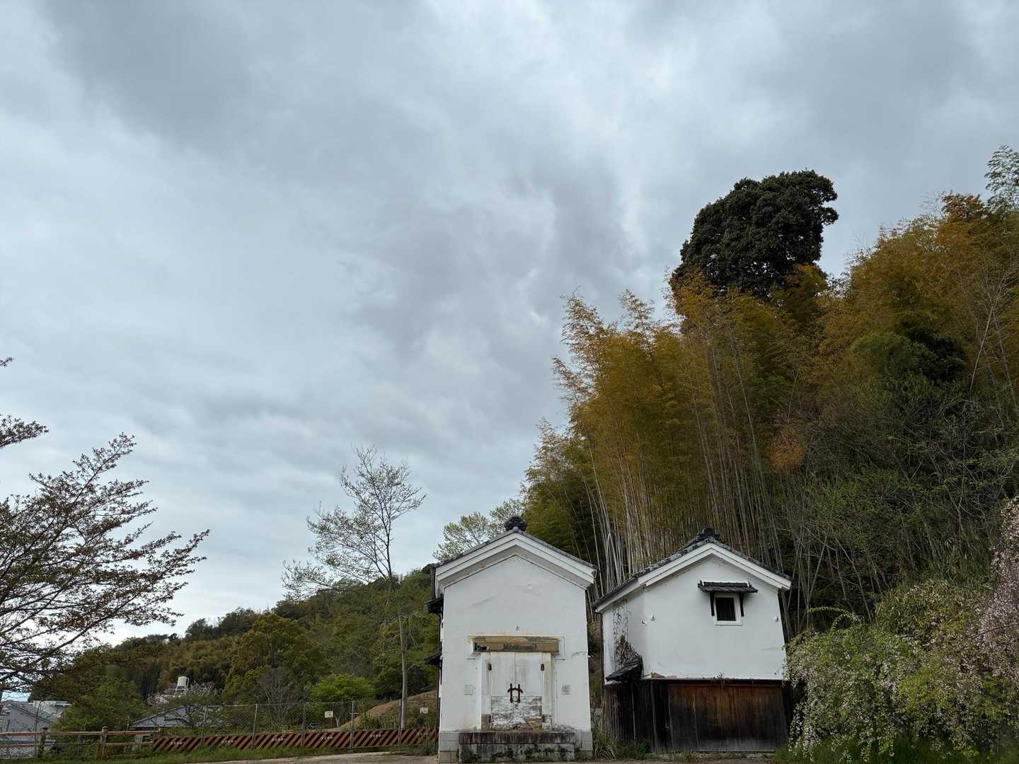 八幡公園🅿️からスタート
空は曇天☁️