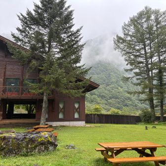 椹島へ下山