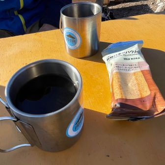 コーヒーとバウムクーヘン