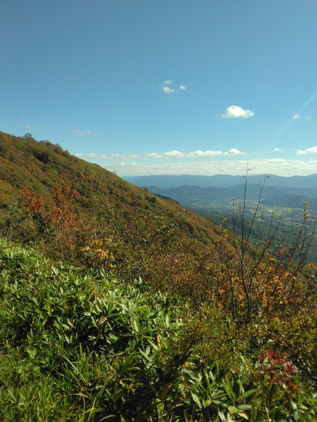 上蒜山登山口-槍ヶ峰-上蒜山-中蒜山-日留神社-中蒜山登山 縦走コースの写真
