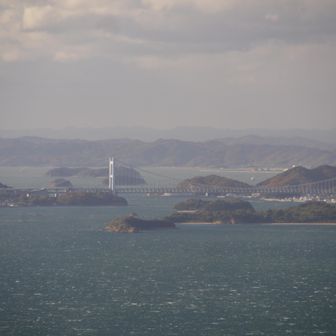 北備讃瀬戸大橋のアップ