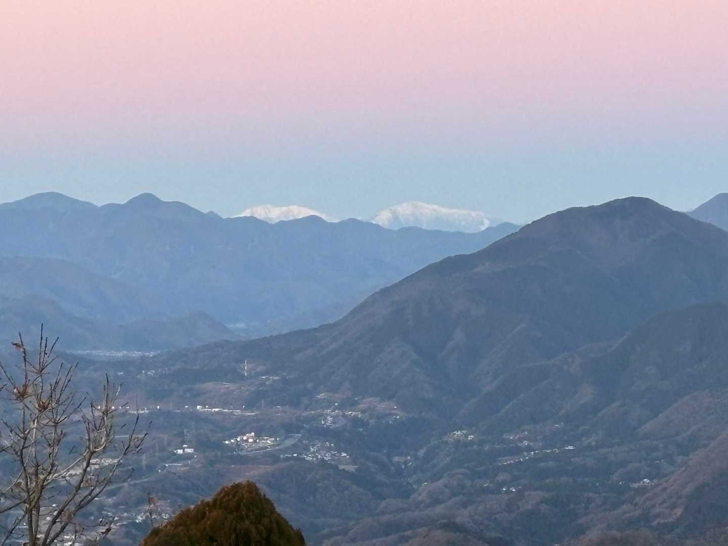南アルプス悪沢岳が見えています！