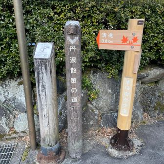 東海自然歩道に加えて、丹波散策の道が出てきた！