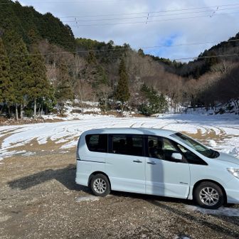 駐車場でゴール！

おつかれ山🏔️

結局車は1台だけでした

帰って酒飲んで🍺おせちつまみながら箱根駅伝ても見よっと♪