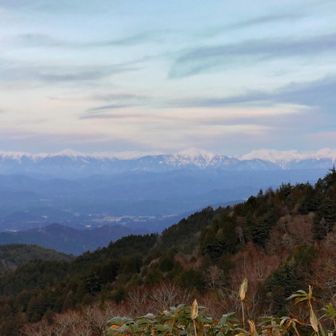 トワイライト高山市街と北アルプス。
通行止めにはさられておらず無事に帰宅。
