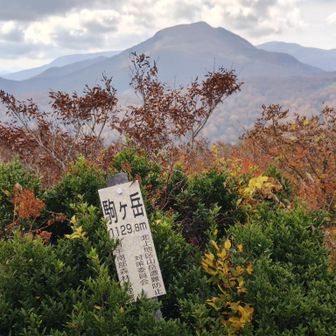 山名板を入れて経塚山と焼石連峰