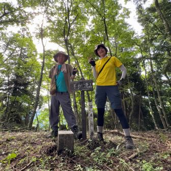 不動冴山　標高1259.8m
はじめまして〜🤗
グレーピーク🩶
顔から汗がポタポタ🫠💦