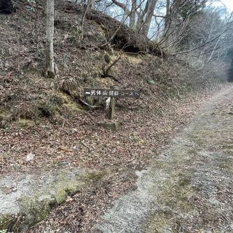 周回コースなので、トイレのある駐車場からしばらく舗装道路を戻って、トンネル抜けて直ぐの登山口になります。
