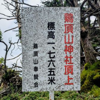 花の百名山、鶏頂山に到着。(栃木百名山でもあります)