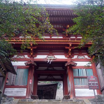 楼門
子守宮とも呼ばれ、「みくまり」が訛って「みこもり」となり、子授けの神としての信仰を集めた
文治元(1185)年、源義経が金峯山寺の僧兵に追われて逃げ延びた場所とも伝えられている