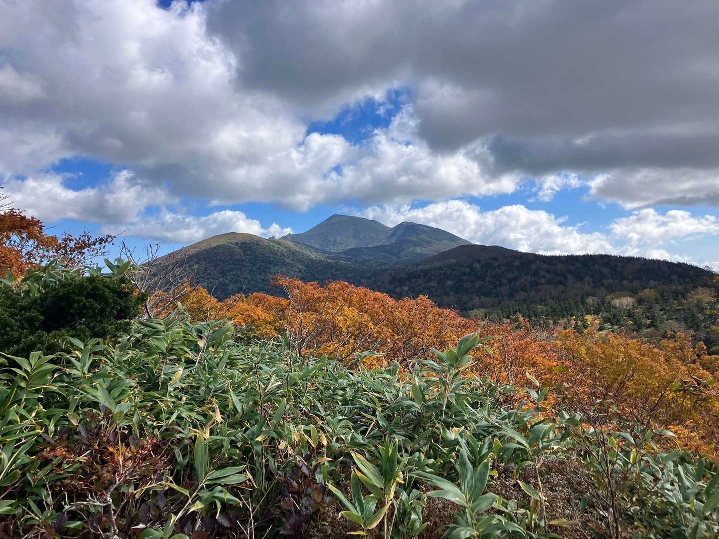 岩手山、真ん中がカルデラ❓
両側が岩尾根っぽい、