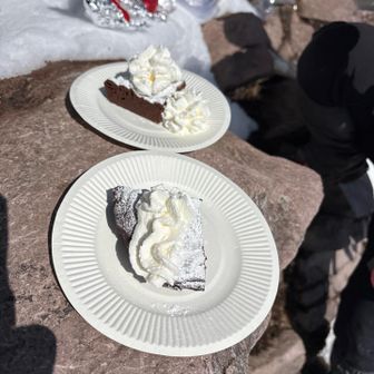 生クリームをディップ