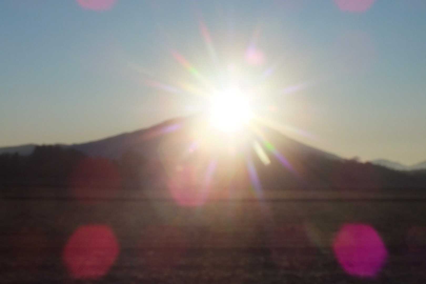朝日に輝く✨ダイヤモンド筑波